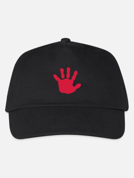 Baby - Hand - Babyhand - Kinder Basecap - Schwarz