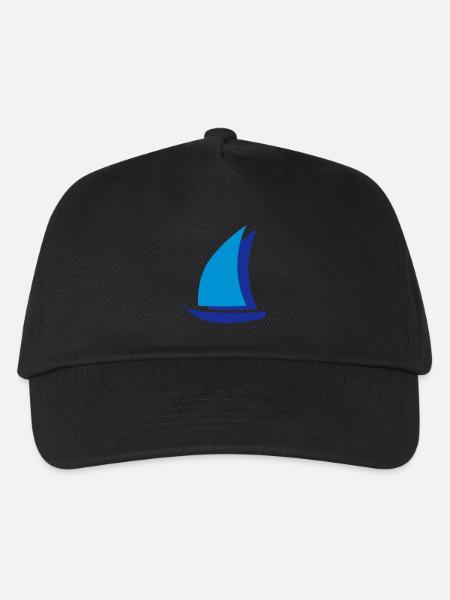 segelboot - Kinder Basecap - Schwarz