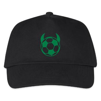 diable de football - Casquette de baseball Enfant - noir - Devant