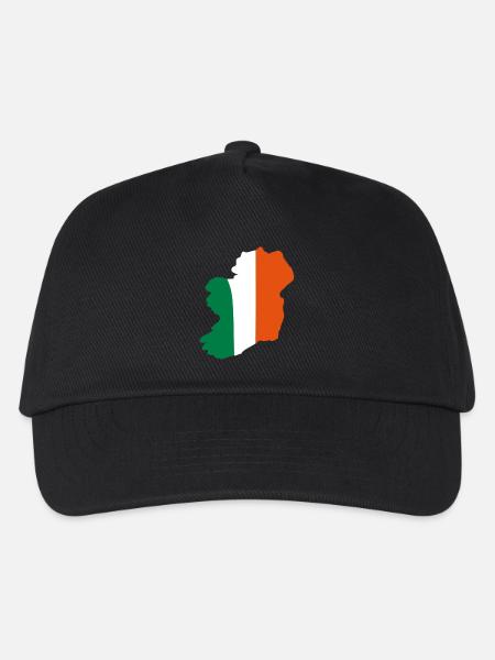Irland - Kinder Basecap - Schwarz