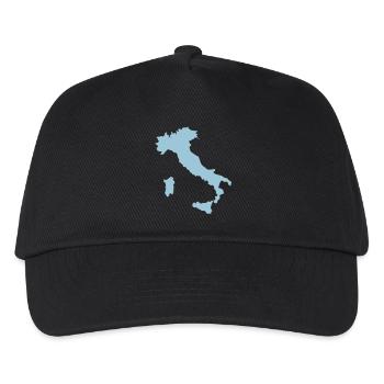 Italien - Kinder Basecap - Schwarz - Vorne