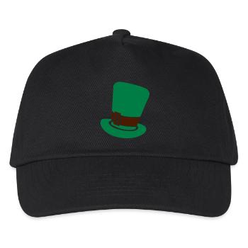 Irischer Kobold Hut St Patrick Tagesentwurf - Kinder Basecap - Schwarz - Vorne