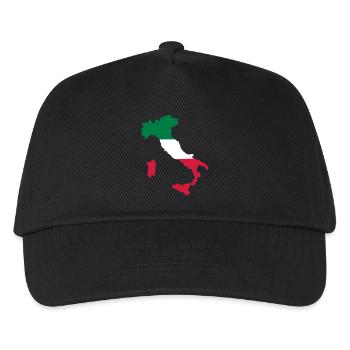 italien - Kinder Basecap - Schwarz - Vorne
