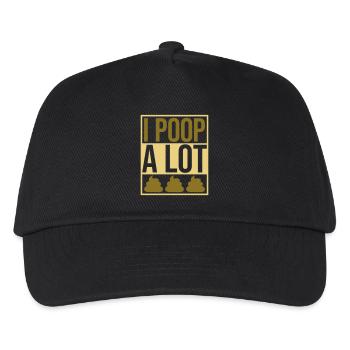 I poop a lot - Kinder Basecap - Schwarz - Vorne