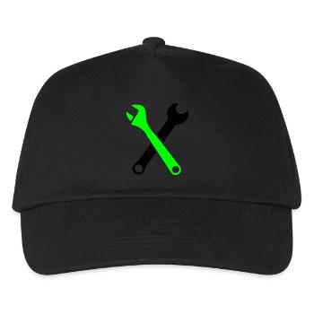 Tool Wrench 1 - Kids’ Baseball Cap - black - Front
