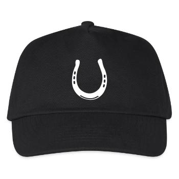 fer à cheval - Casquette de baseball Enfant - noir - Devant