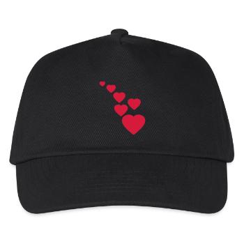 cœur - Casquette de baseball Enfant - noir - Devant