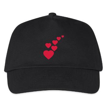 cœur - Casquette de baseball Enfant - noir - Devant