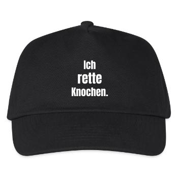 Ich rette Knochen - Kinder Basecap - Schwarz - Vorne