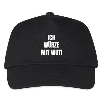 Ich würze mit Wut! - Kinder Basecap - Schwarz - Vorne