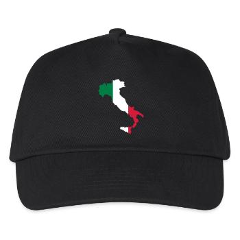 Italien - Kinder Basecap - Schwarz - Vorne