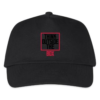 Logo Think outside - Kids’ Baseball Cap - black - Front