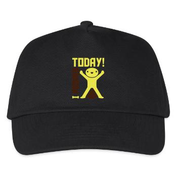 I pooped today Zitat - Kinder Basecap - Schwarz - Vorne