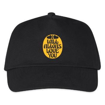 I will always love - Kinder Basecap - Schwarz - Vorne