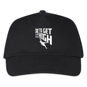 like to get high - Kinder Basecap - Schwarz - Vorne