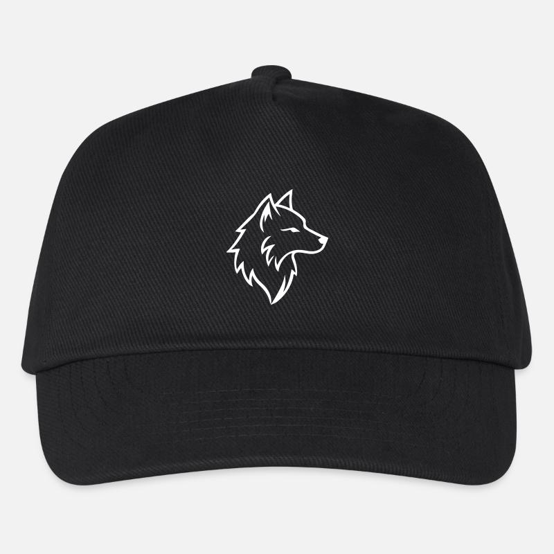 Contour du loup - Casquette de baseball Enfant - noir