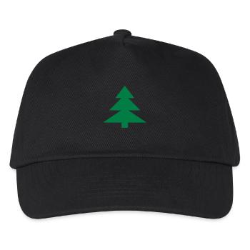 Tannenbaum - Kinder Basecap - Schwarz - Vorne