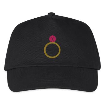 Diamond Ring - Kids’ Baseball Cap - black - Front