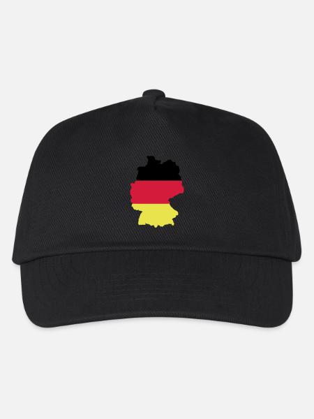 Deutschlandflagge - Kinder Basecap - Schwarz