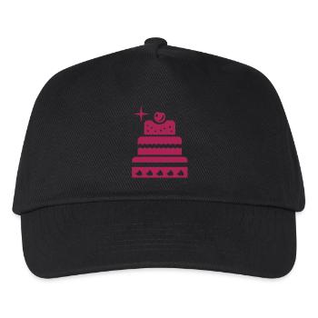 Torte 1C - Kinder Basecap - Schwarz - Vorne