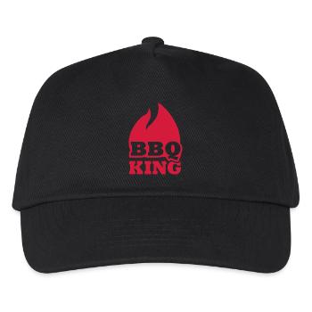 BBQ King - Casquette de baseball Enfant - noir - Devant