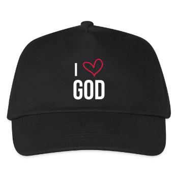 Christlich / Christ / Katholisch / Religion - Kinder Basecap - Schwarz - Vorne