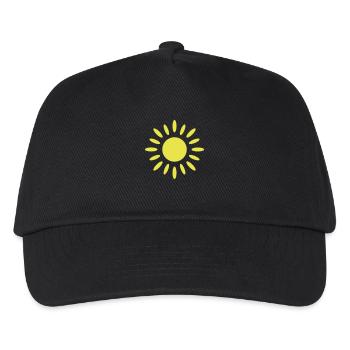 Sun (V) - Kids’ Baseball Cap - black - Front