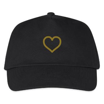 golden heart - Casquette de baseball Enfant - noir - Devant