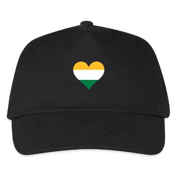 Ein Herz für Indien - Kinder Basecap - Schwarz - Vorne