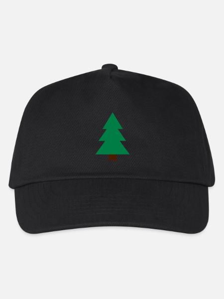Tannenbaum - Kinder Basecap - Schwarz