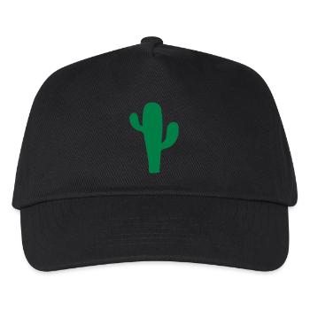 Kaktus - Kinder Basecap - Schwarz - Vorne