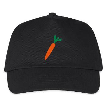 carrot - Kids’ Baseball Cap - black - Front