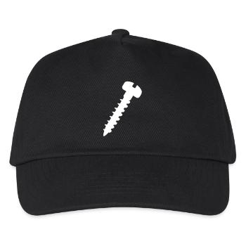 Schraube - Kinder Basecap - Schwarz - Vorne