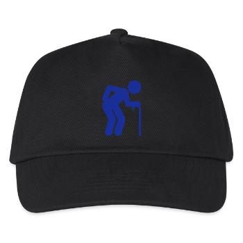 A man age at retirement age - Kids’ Baseball Cap - black - Front