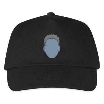 Empty Face Head Design - Kids’ Baseball Cap - black - Front