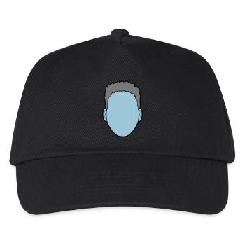 Head Design Male - Kids’ Baseball Cap - black - Front