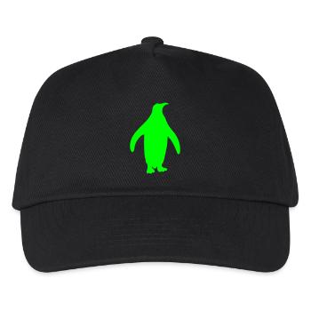Silhouette de pingouin Antarctique pôle sud zoo oiseau cool - Casquette de baseball Enfant - noir - Devant