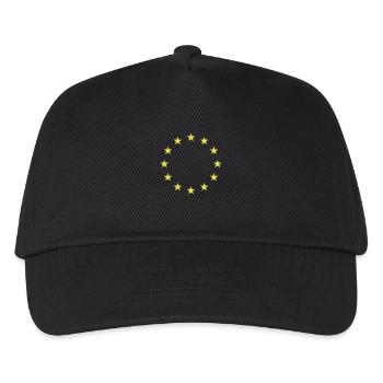 European Union - 12 Gold Stars in a Ring - ai - Kids’ Baseball Cap - black - Front