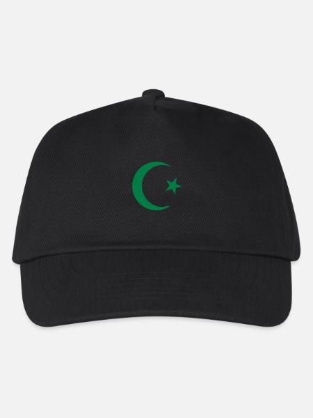 Star and Crescent - Kids’ Baseball Cap - black