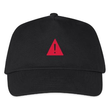 Attention - Exclamation Mark - Kids’ Baseball Cap - black - Front