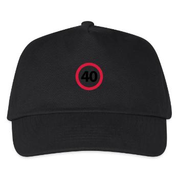 40th Birthday - Kids’ Baseball Cap - black - Front