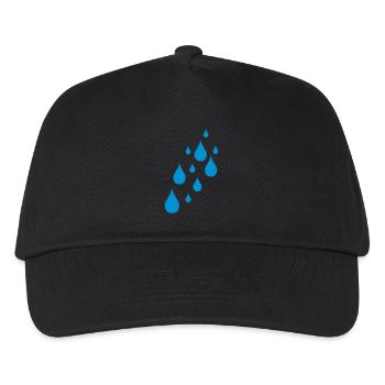 regen - Kinder Basecap - Schwarz - Vorne