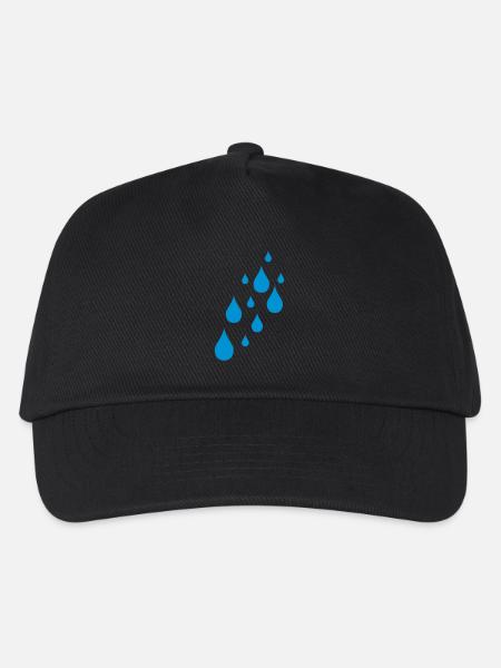 regen - Kinder Basecap - Schwarz