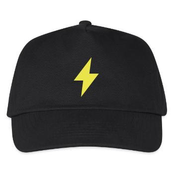 Lightning icon - Thunder - Flash - Kids’ Baseball Cap - black - Front