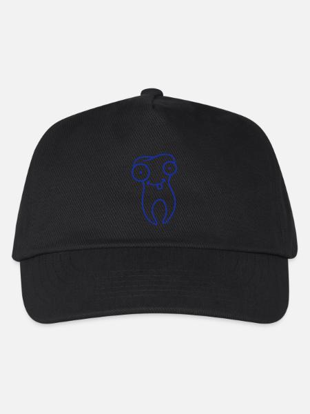 Cartoon Tooth - Kinder Basecap - Schwarz