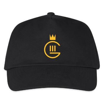 Monogramm Gustaf III. - Kinder Basecap - Schwarz - Vorne