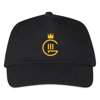 Monogramm Gustaf III. - Kinder Basecap - Schwarz - Vorne