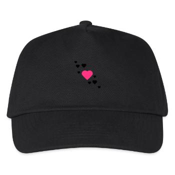cœur - Casquette de baseball Enfant - noir - Devant