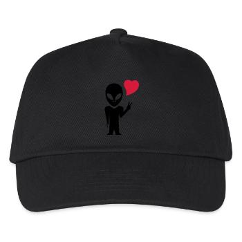 alien_love - Casquette de baseball Enfant - noir - Devant