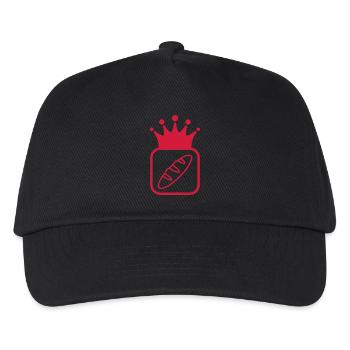 Bäcker / Bäckerei / Bäckerin / Brot - Kinder Basecap - Schwarz - Vorne
